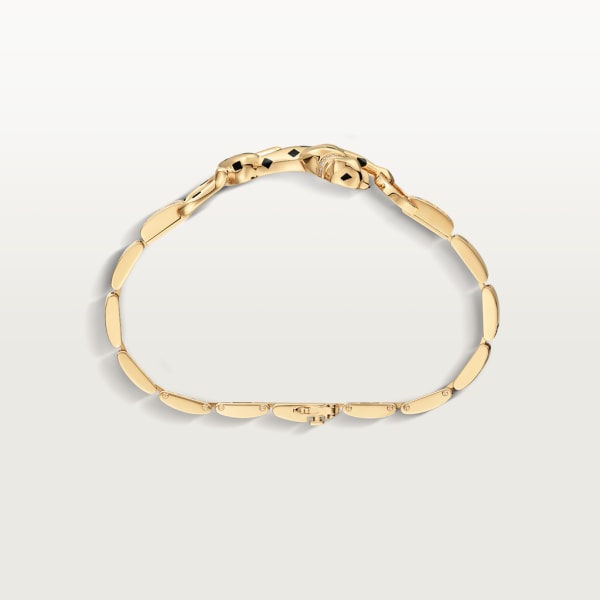 Bracelet Panthère de Cartier Or jaune, laque, diamant, grenat tsavorite, onyx
