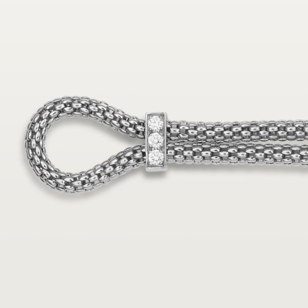 Bracelet Panthère de Cartier Or gris, diamants, émeraudes, onyx