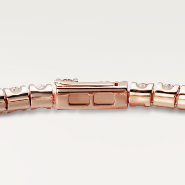 Pulsera Essential Lines Oro rosa, diamantes