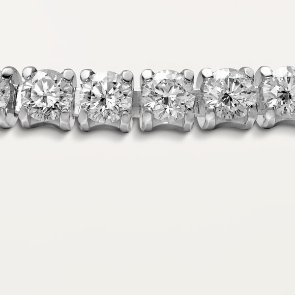 Bracelet Lignes Essentielles Or gris, diamants