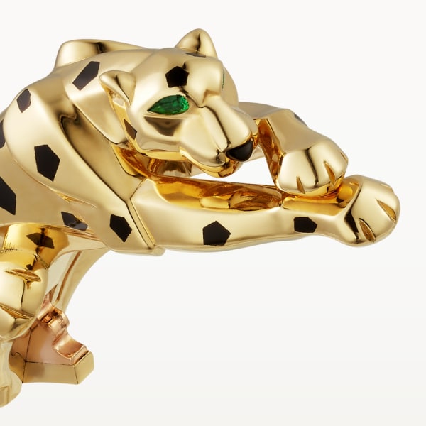 Panthère de Cartier bracelet Yellow gold, tsavorite garnets, onyx