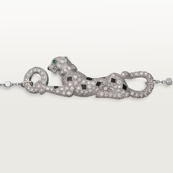 Panthère de Cartier bracelet White gold, emeralds, diamonds
