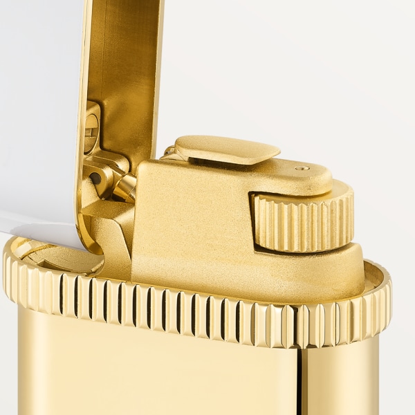 Briquet gaz CARTIER new design black laquer & gold plated  Lighter-打火机-n°118203