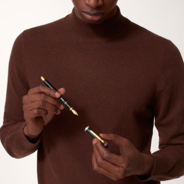 R de Cartier pen Composite, yellow-gold finish