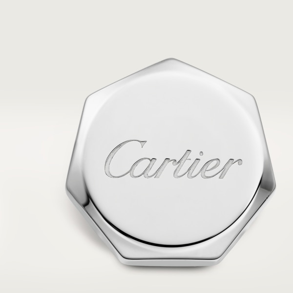 Santos de Cartier cufflinks Sterling silver, palladium finish.