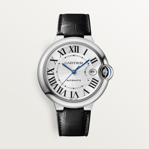 Reloj Ballon Bleu de Cartier 40 mm, movimiento automático, acero, piel