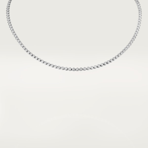 C de Cartier necklace White gold, diamonds