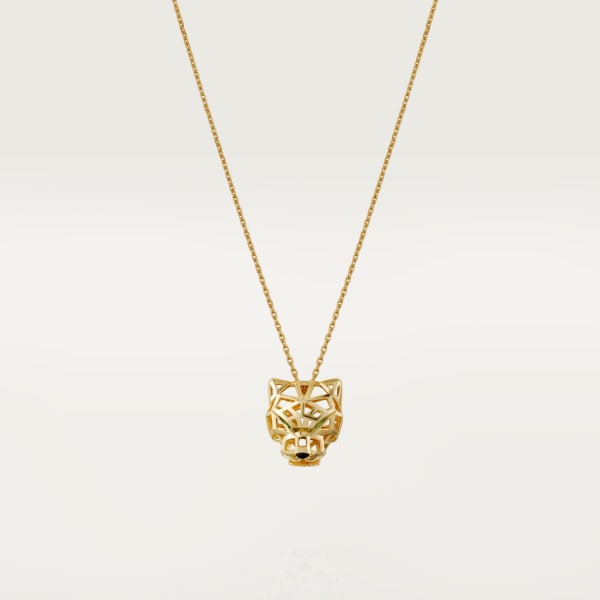 Panthère de Cartier necklace Yellow gold, tsavorite garnets, onyx