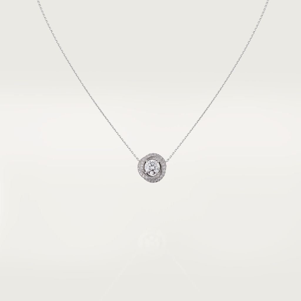 Trinity Ruban necklaceWhite gold, diamonds