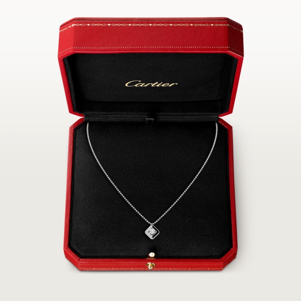 Collier Galanterie de Cartier Or gris, laque noire, diamants