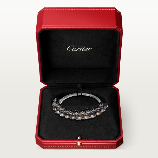 Pulsera Clash de Cartier Oro blanco rodiado, perlas de Tahití, ónix, diamantes