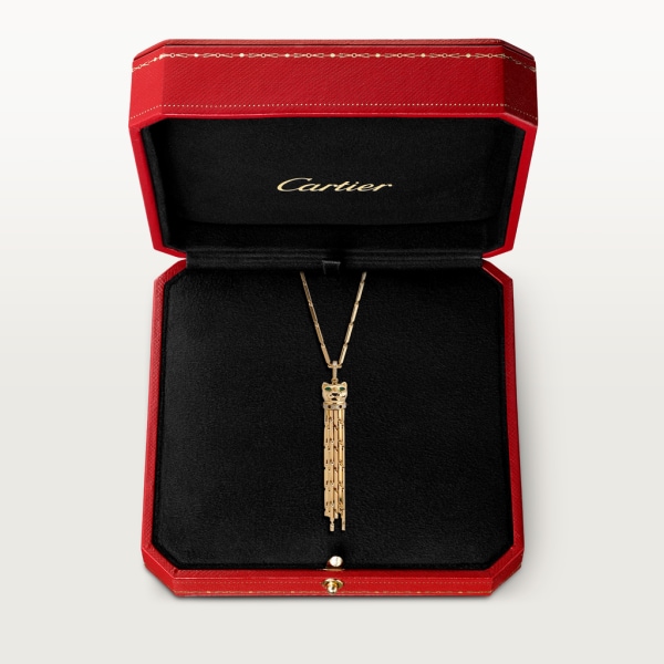 Panthère de Cartier necklace Yellow gold, diamonds, emeralds, onyx