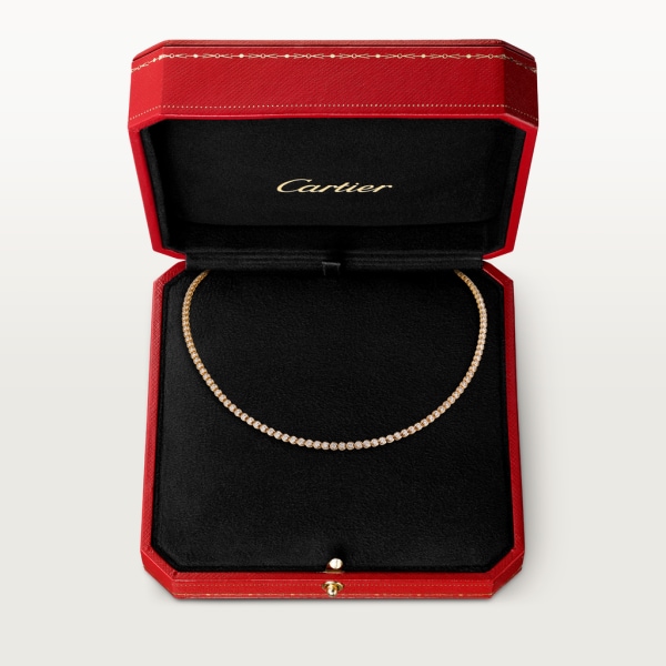 Collar C de Cartier Oro rosa, diamantes