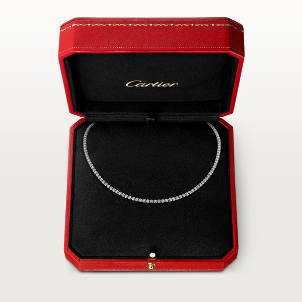 Collar C de Cartier Oro blanco, diamantes