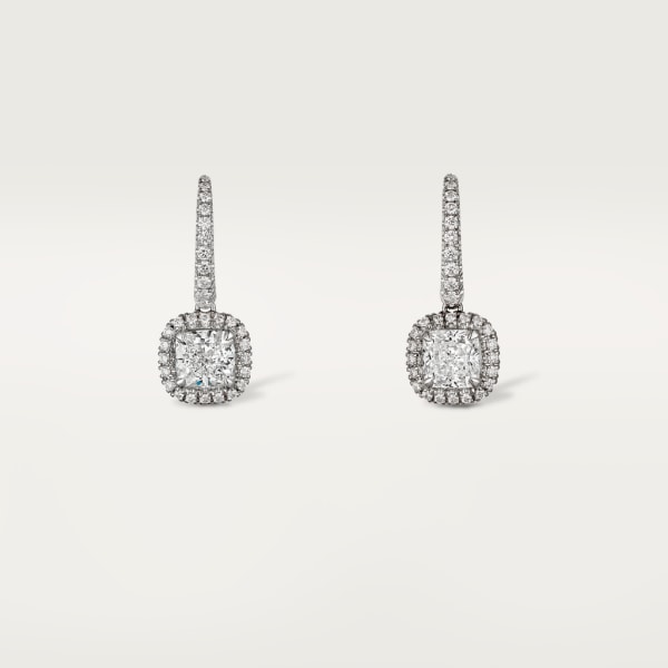 Boucles d'oreilles Cartier Destinée Or gris, diamants
