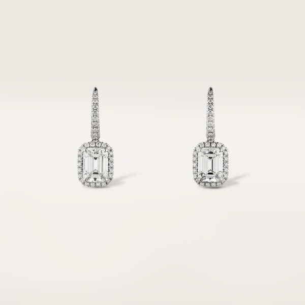 Boucles d'oreilles Cartier Destinée Platine, diamants
