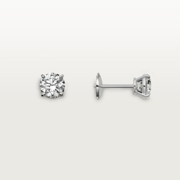 Boucles d'oreilles 1895 Or gris, diamants