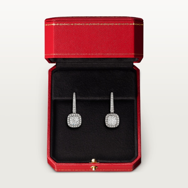 Boucles d'oreilles Cartier Destinée Or gris, diamants