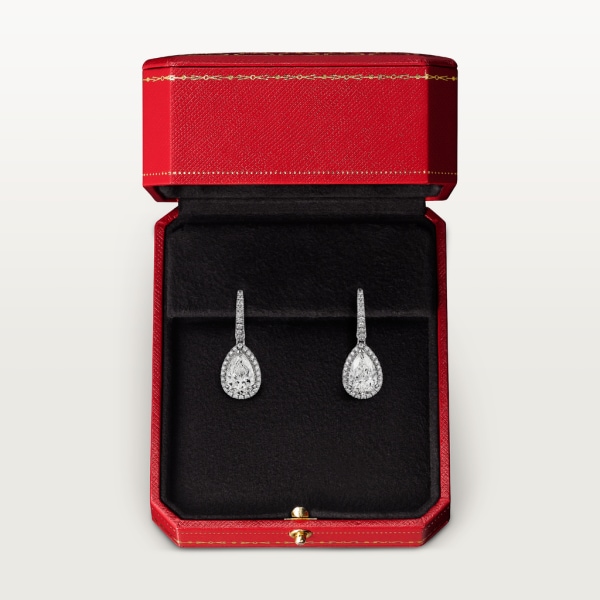Boucles d'oreilles Cartier Destinée Platine, diamants