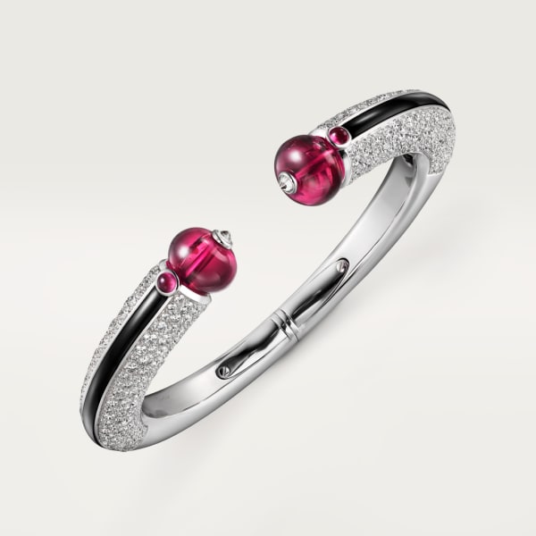 Beautés du Monde bracelet White gold, rubellite, onyx, diamonds