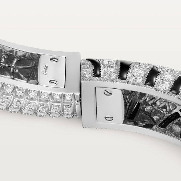 Indomptables de Cartier bracelet White gold, onyx, moonstone, emerald, diamonds