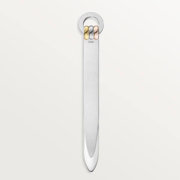 Vendôme Louis Cartier letter opener Stainless steel, yellow and rose golden finishes