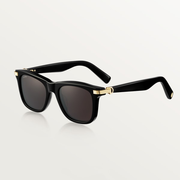 Première de Cartier Sunglasses Black composite, grey lenses