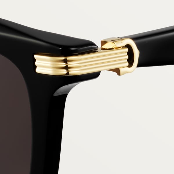 Première de Cartier Sunglasses Black composite, grey lenses