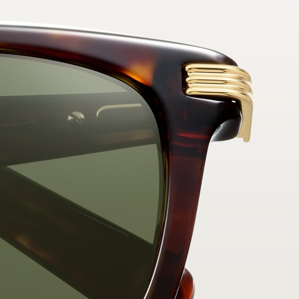 Première de Cartier Sunglasses Tortoiseshell composite, green lenses