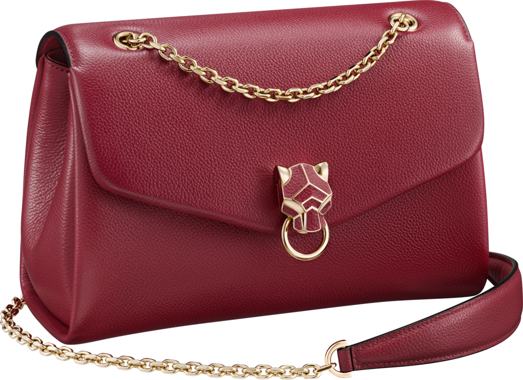 CRL1002069 - C de Cartier bag, mini model - Pink sapphire taurillon leather,  palladium finish - Cartier