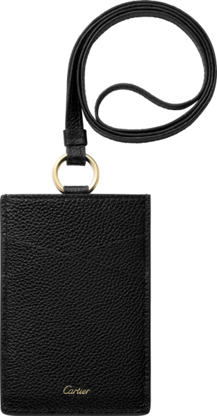 CRL3002047 - Panthère de Cartier Small Leather Goods, Card holder - Black  crocodile skin, white gold, onyx, diamonds - Cartier