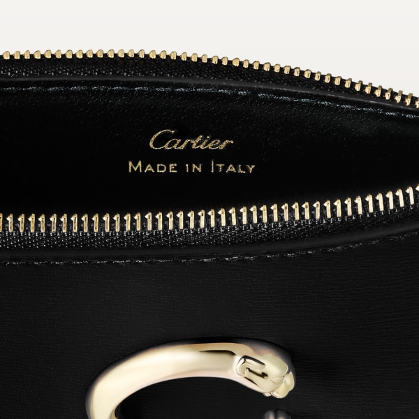 Panthère de Cartier Small Leather Goods, Card holder Black calfskin