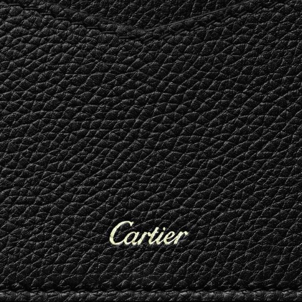 Panthère de Cartier Small Leather Goods, Card holder Black crocodile skin, white gold, onyx, diamonds
