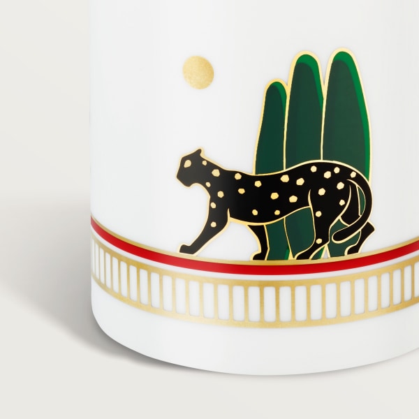 Panther pot Porcelain