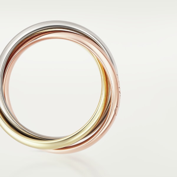 Trinity ring, large model White gold, rose gold, yellow gold