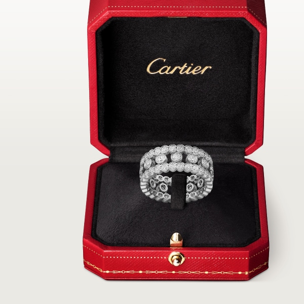 Anillo Broderie de Cartier Oro blanco, diamantes