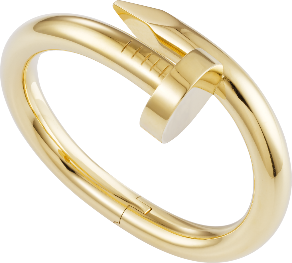 Juste un Clou bracelet, large modelYellow gold