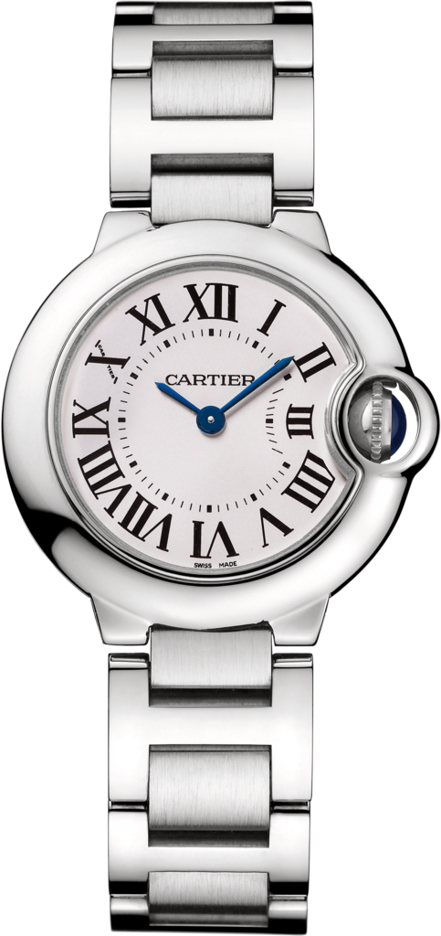 Reloj Ballon Bleu de Cartier28 mm, movimiento de cuarzo, acero