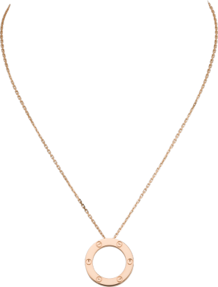 Collar <span class='lovefont'>A </span> Oro rosa