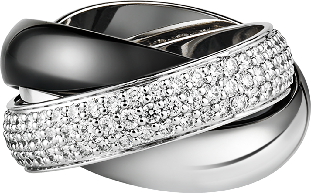 cartier trinity ring platinum