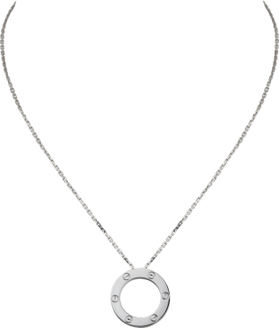 Collar <span class='lovefont'>A </span> Oro blanco