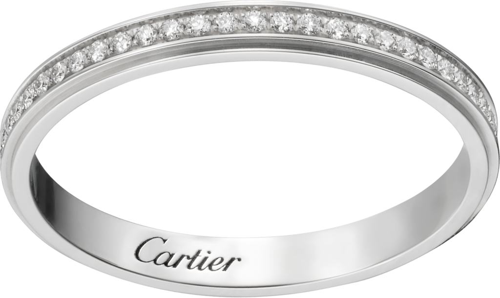 Cartier d'Amour wedding ringPlatinum, diamonds
