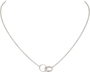 Collar <span class='lovefont'>A </span> Oro blanco