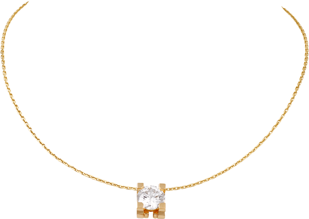 C de Cartier necklaceYellow gold, diamond