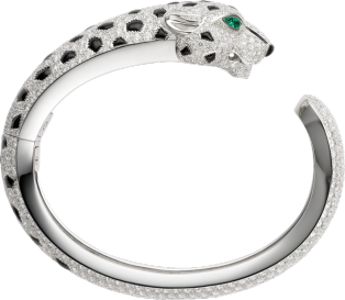 Bracelet Panthère de Cartier Platine, émeraudes, onyx, diamants