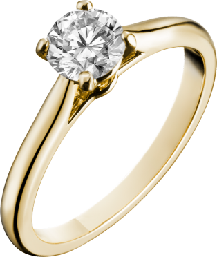cartier yellow gold engagement rings