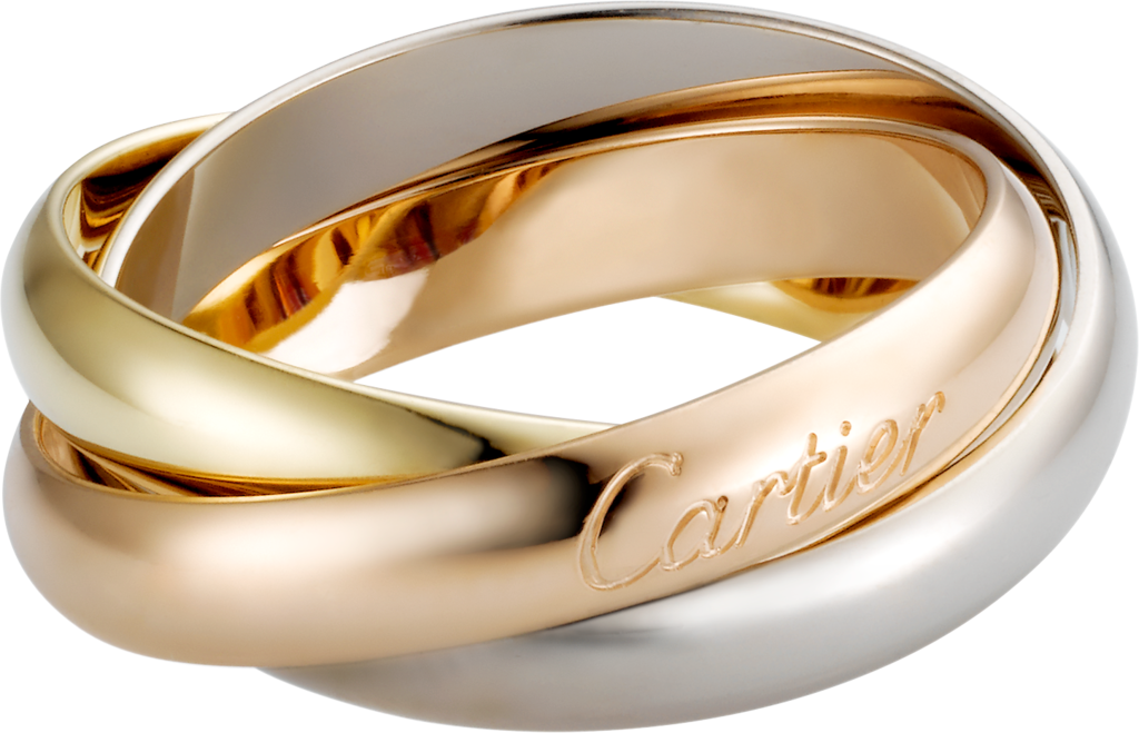 Trinity ring, classicWhite gold, yellow gold, rose gold