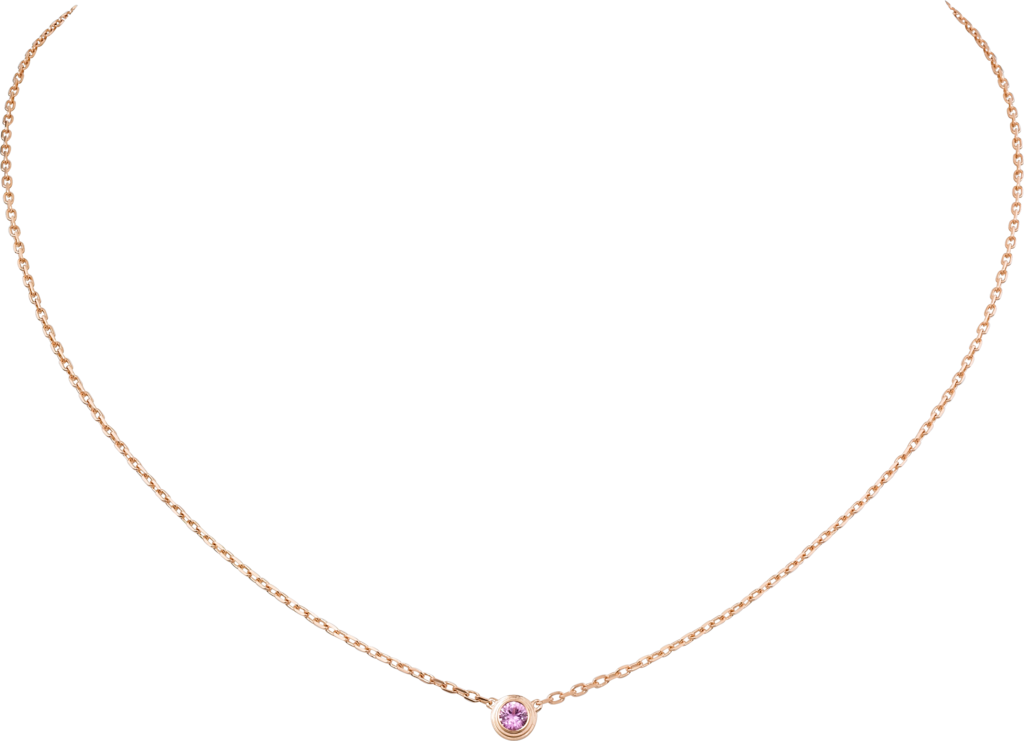 Cartier d'Amour necklaceRose gold, pink sapphire