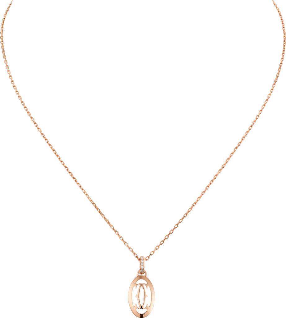 Collar Logo de CartierOro rosa, diamantes