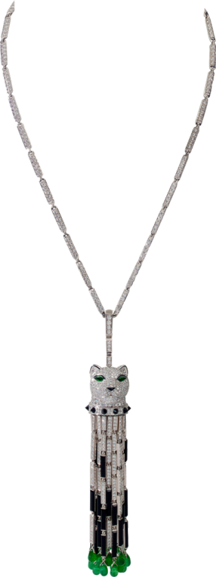 cartier diamond panther pendant